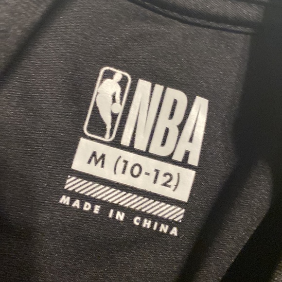 NBA KIDS JERSEY SIZE M (10-12) COLOR BLACK ORANGE LOGO - Picture 5 of 7